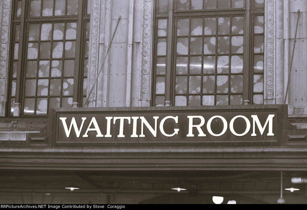 Waiting Room in Warm Black & White
